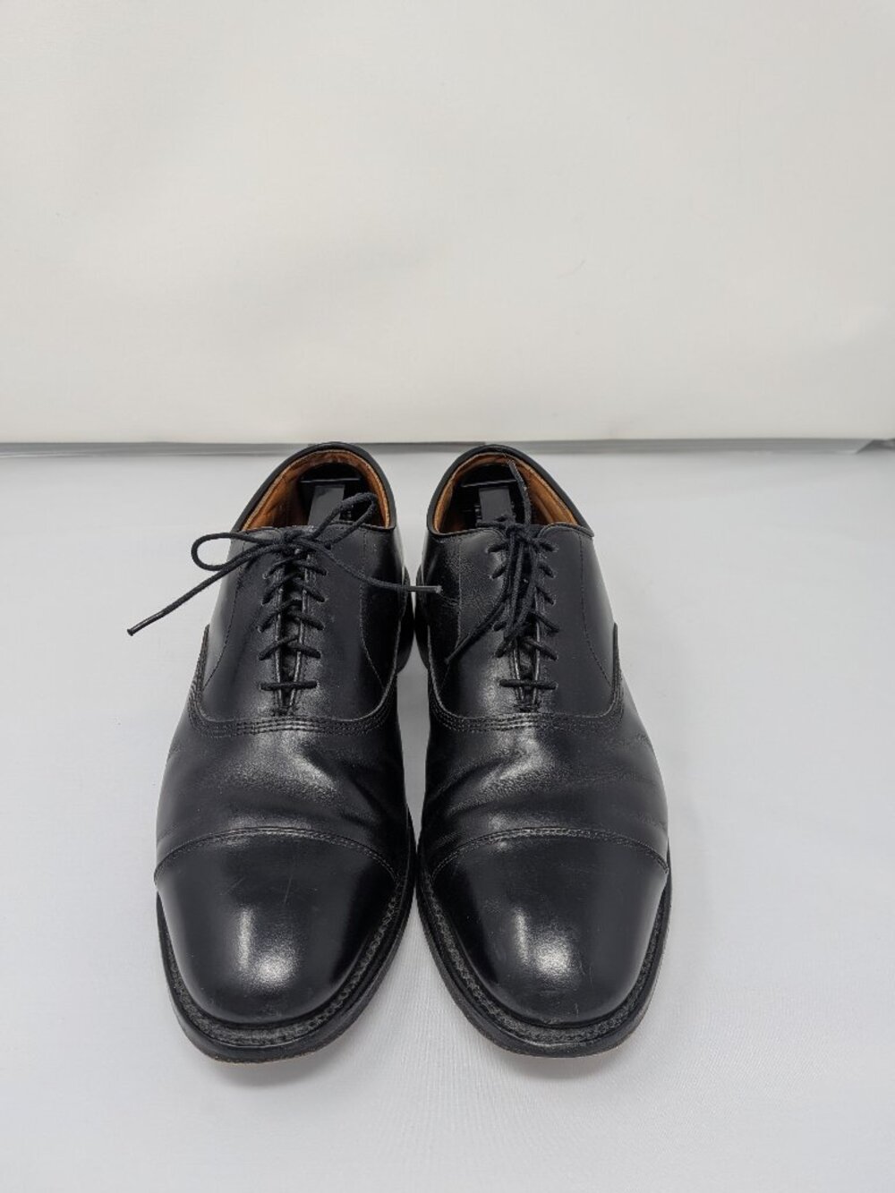 Allen Edmonds Park Avenue Oxford Black Cap Toe Dress Shoes USA Made Size 8 D